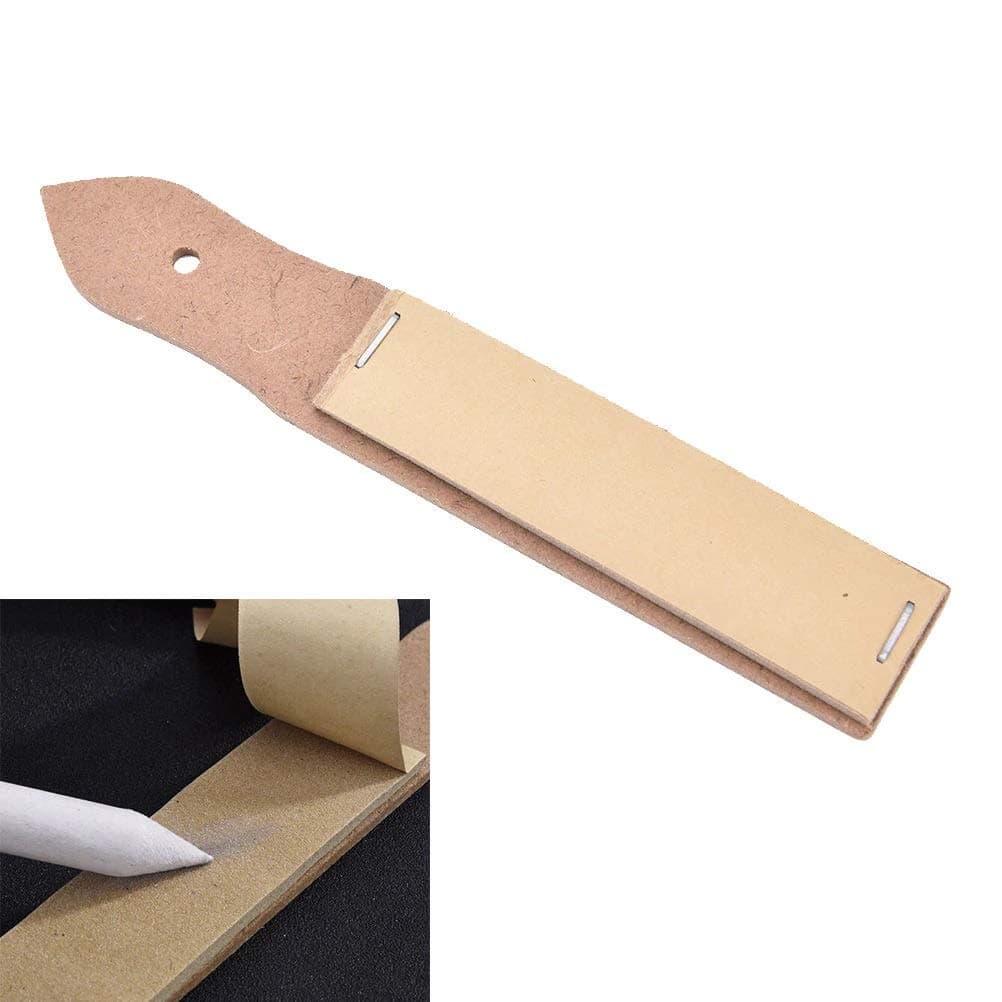 Color Bristles® 2Pcs Sandpaper Lead Pointer Tools for Artist Sketch Charcoal Pencil Sharpening Art Drawing