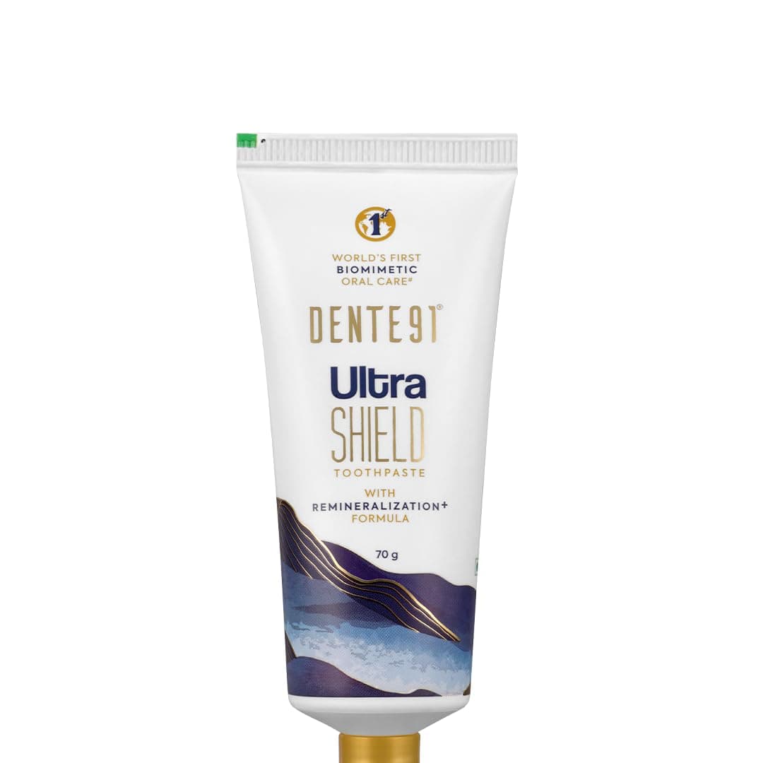 Dente91 Ultra Shield Toothpaste | Nano Hydroxyapatite Toothpaste | Anti Cavity with 2X Remineralization | Sensitive Teeth Care | Pack of 1, 70g
