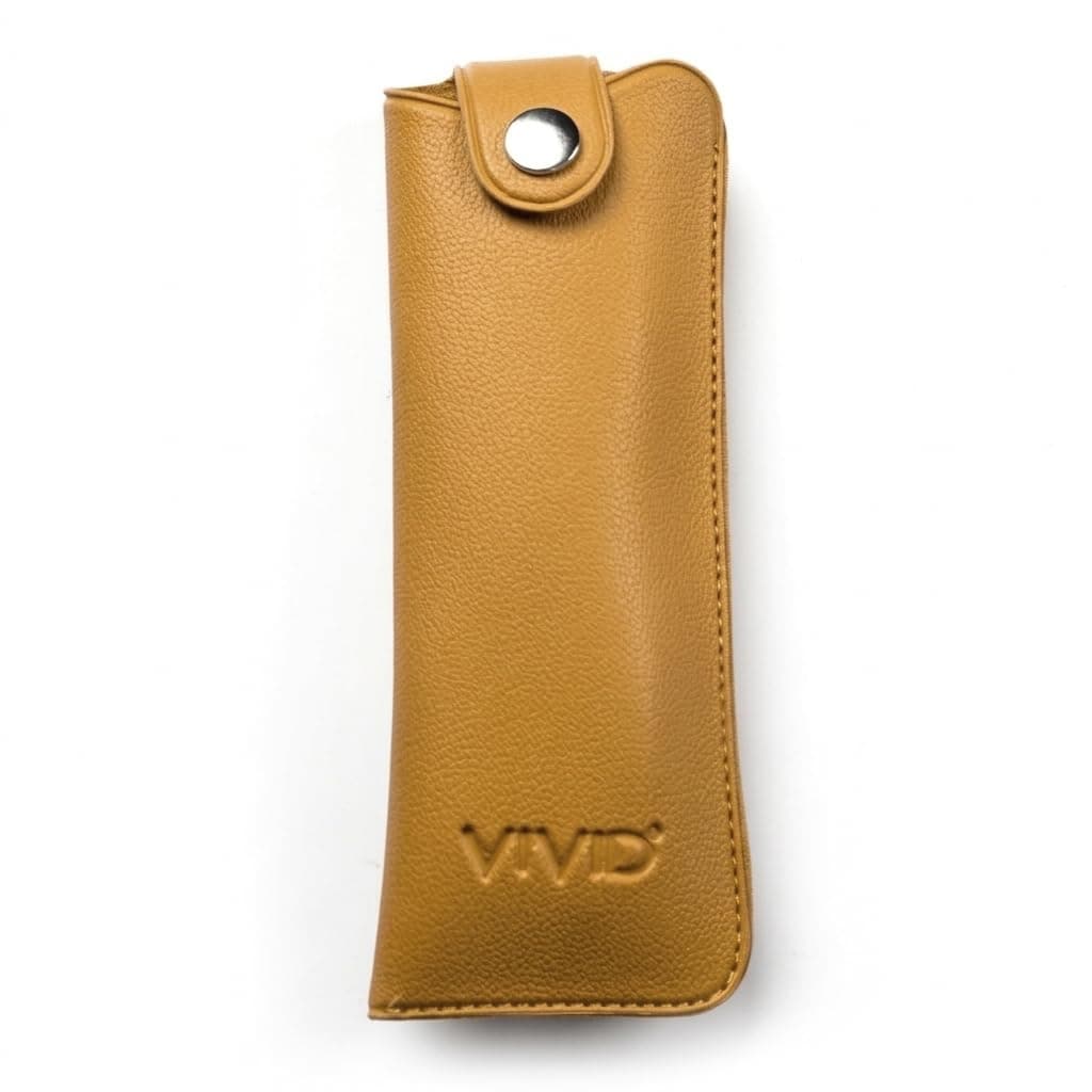 VIVID Vision Unisex Adult Lightweight Eyewear Specs Case Cover | Protect Eye Glasses | Chashma Dibbi | Spectacle Box | Pouch | Closure - Button | Artificial Leather | D-11 | Mustered