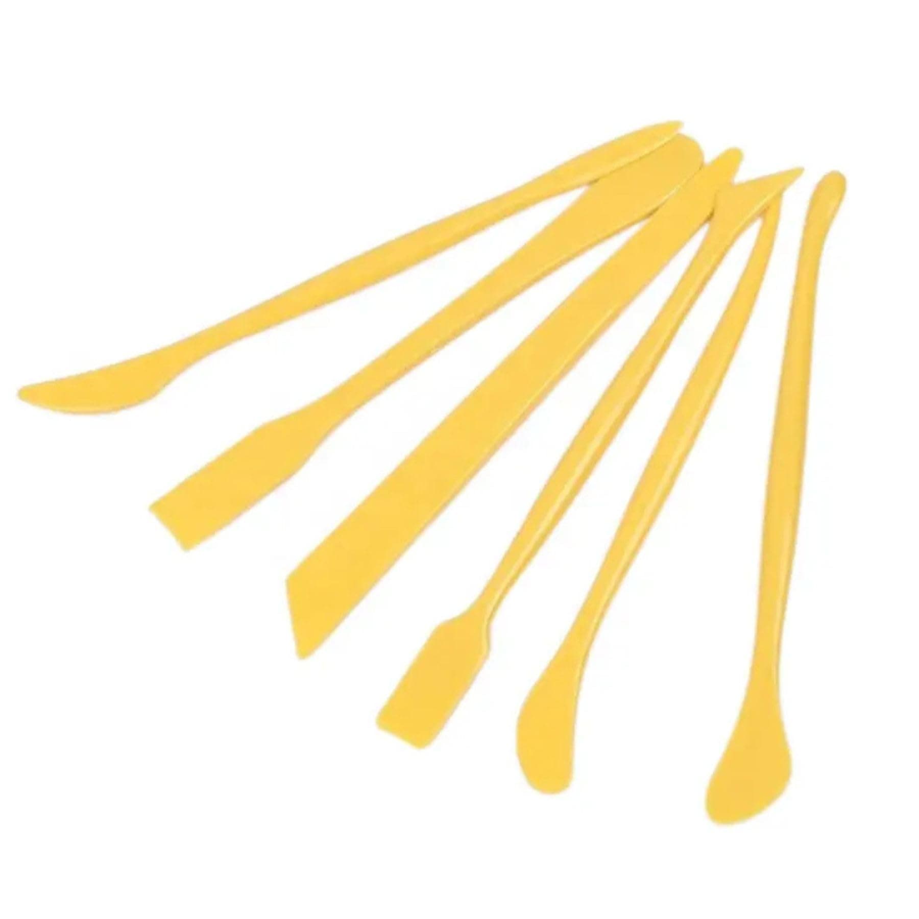 BOMEIJIA 6Pcs Clay Modeling Tools Set – DIY Plastic Sculpture Knife & Carving Tools for Pottery, Cake Decorating & Craft Projects | Portable Clay Tool Kit for Artists & Beginners