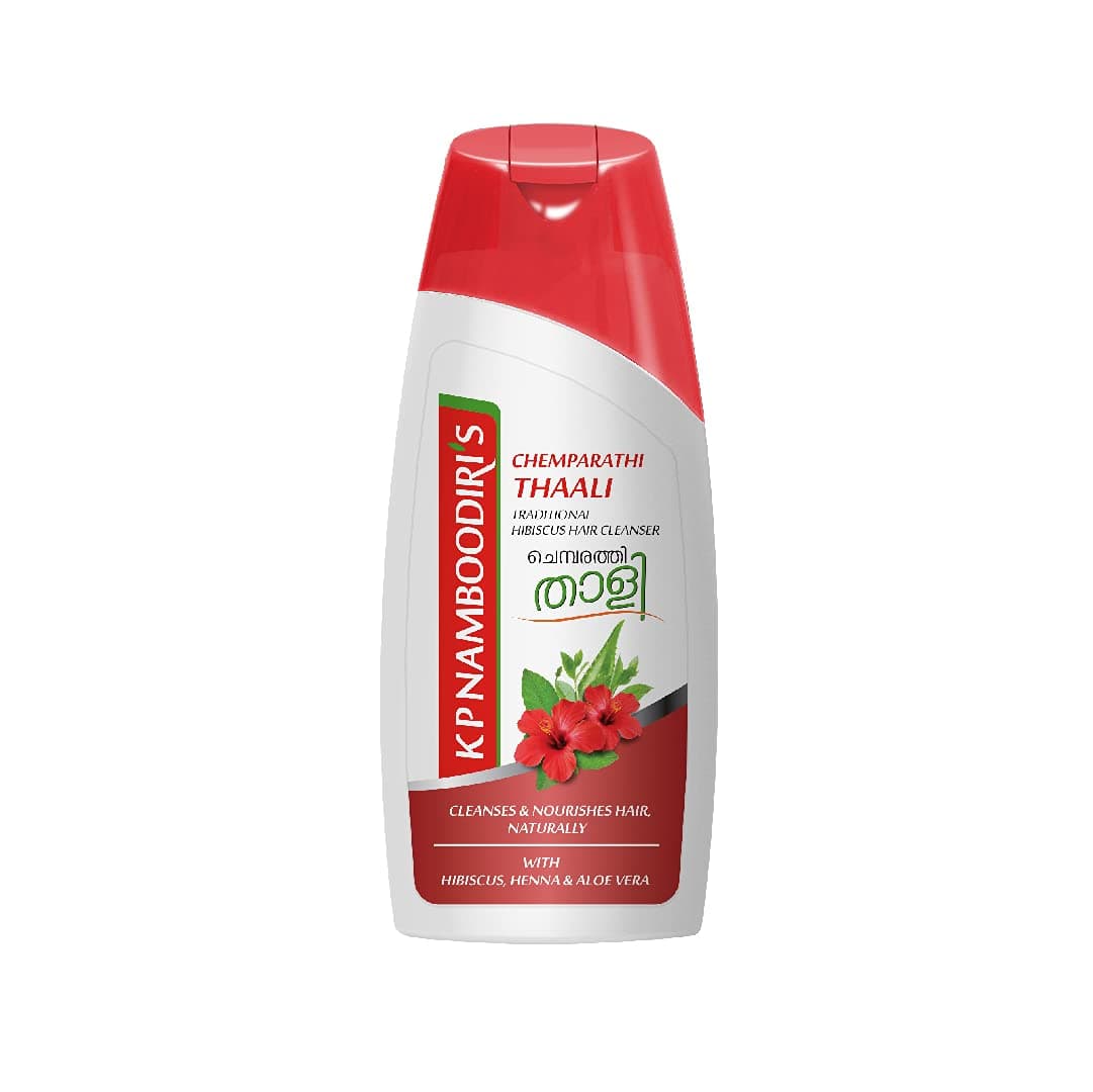 KP Namboodiri's Chemparathi Thaali Traditional Hibiscus Hair Cleanser with Henna & Aloe Vera, 400ml