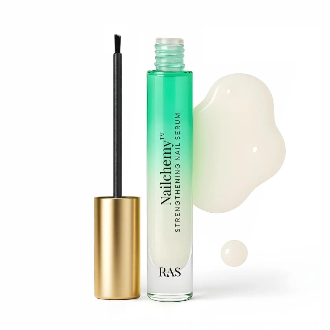 RAS Luxury Oils Nailchemy Nail Strengthening Serum | Nail Growth & Repair Serum for Healthy, Long Nails | Keratin & Collagen Formula for Brittle & Damaged Nails | Nail Growth & Strengthener