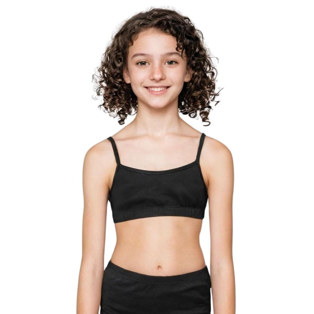 Adira | Beginners Bra for Girls 13-14 Years | Flat Padding for Nipple Coverage | Comfortable Strecthy Cotton | Comfy-Breathable Beginners Bra & Super Soft Material | Pack of 1