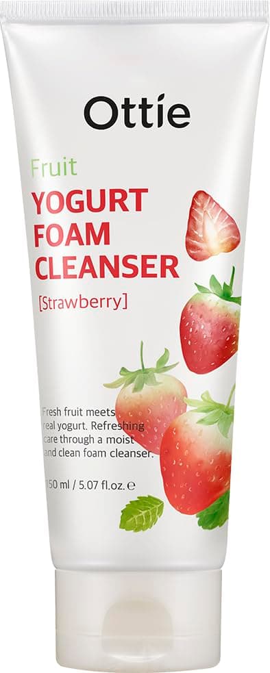 Ottie Korea Foam Face Wash Cleanser | Removes Dirt Pollution Makeup Oil without Dryness | with Yogurt and Lemon Extracts | Made in Korea 150 ml (pack of 1)