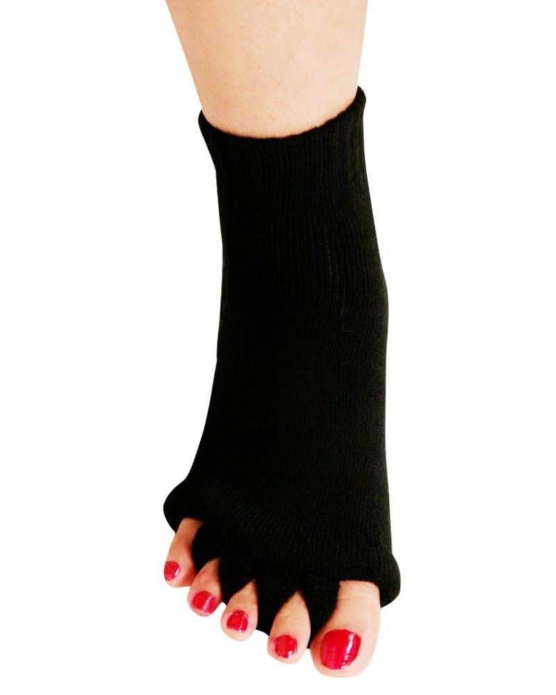 Yoga Sports GYM Five Toe Separator Socks Alignment Pain Health Massage Socks, Prevent Foot Cramps, One Pair