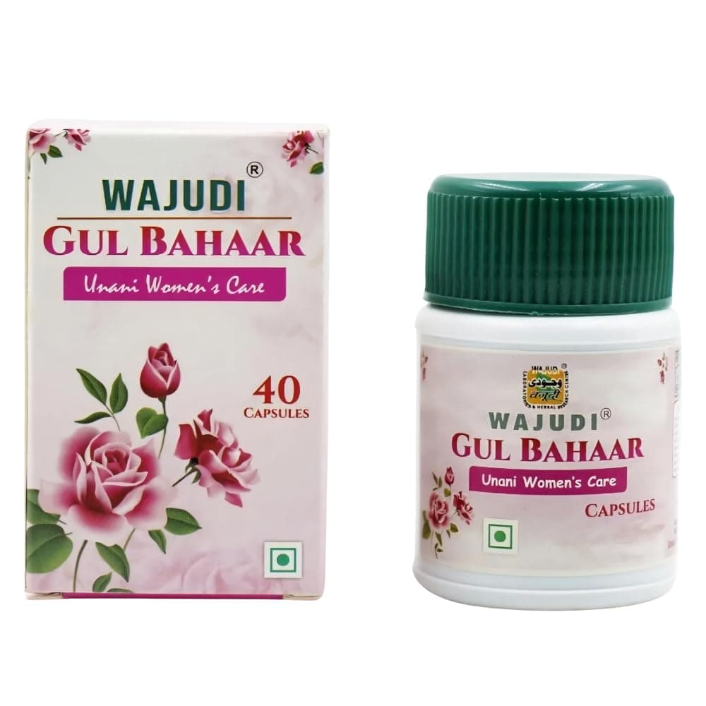 Wajudi Gul Bahaar Ayurvedic Women's Health Care Capsules | Estrogen Balance Supplements For Women | Support PCOS-PCOD Hormones Balance | Menopause Ayurvedic Medicine