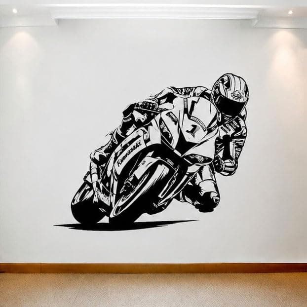 GADGETS WRAP Vinyl Bike Motorcycle Teenager Motocross Motor Bike Wall Decor Sticker