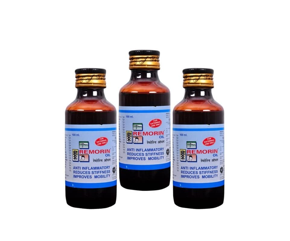 J & J DeChane - Remorin 100ml Oil - Pack of 3 - Oil for Joint Pains