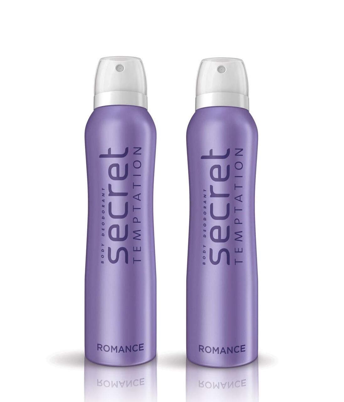 Secret Temptation Romance Deodorant for Women, Pack of 2, (225ml each)