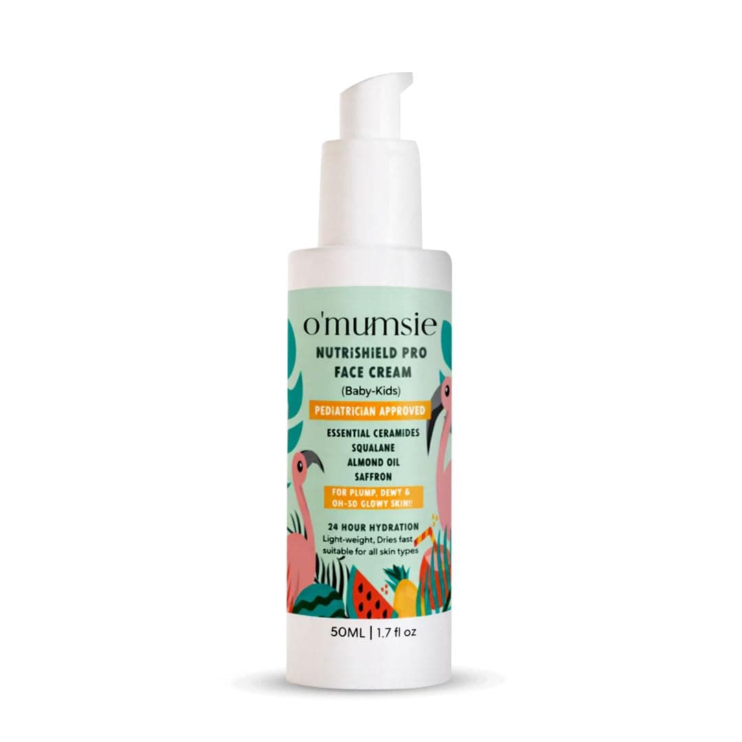 Omumsie Nutrishield Pro Nourishing Baby Face Cream (50 ml) | 0 Months+ | With Squalane, Ceramides, Shea Butter & Argan Oil | 72-Hour Hydration | Strengthens Skin Barrier | Non-Greasy & Dermatologist-Approved