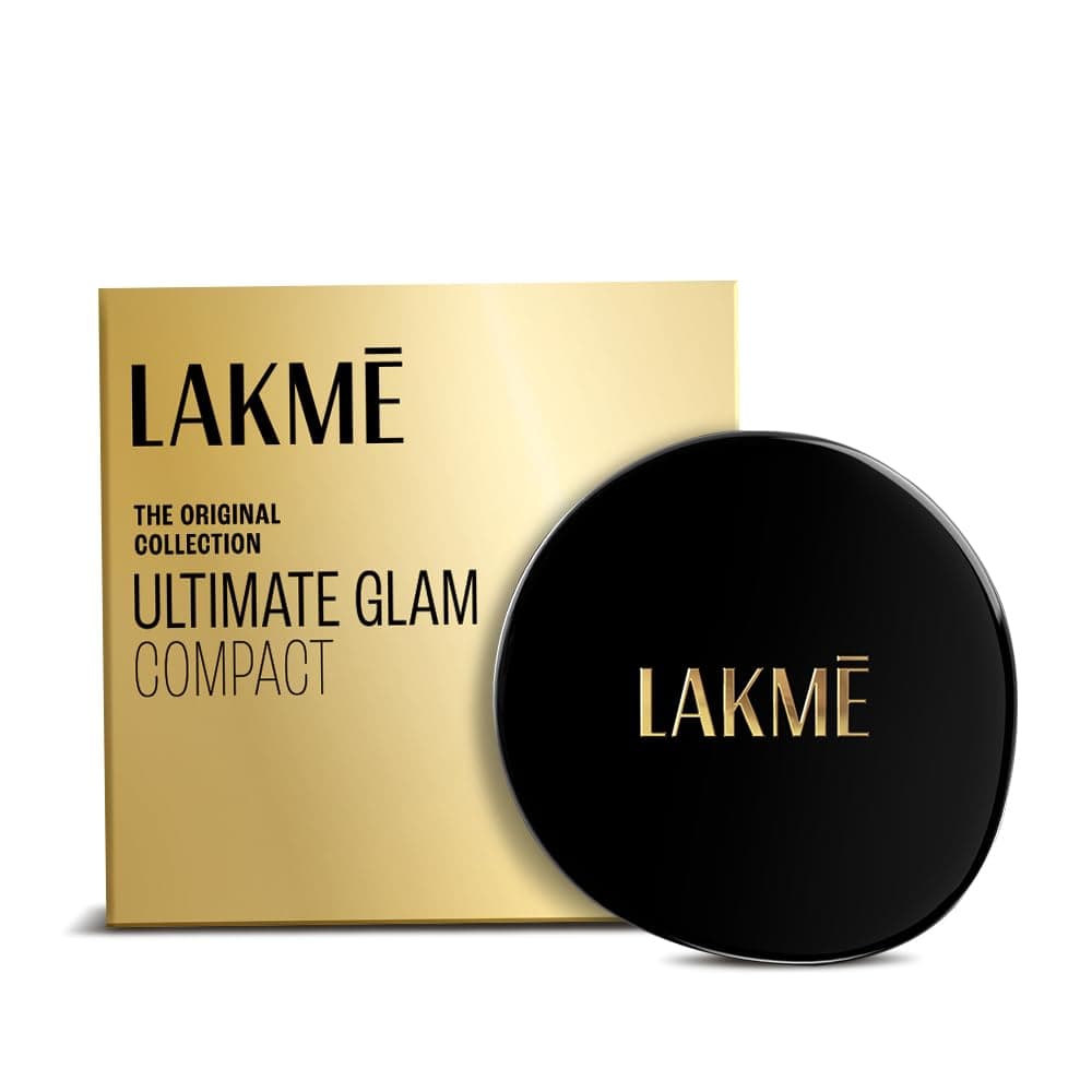 Lakme Ultimate Glam Compact, Skin Lightening Compact Powder, Matte Oil Control for 12 Hrs Face Makeup, with Vitamin B3, (OG Collection)