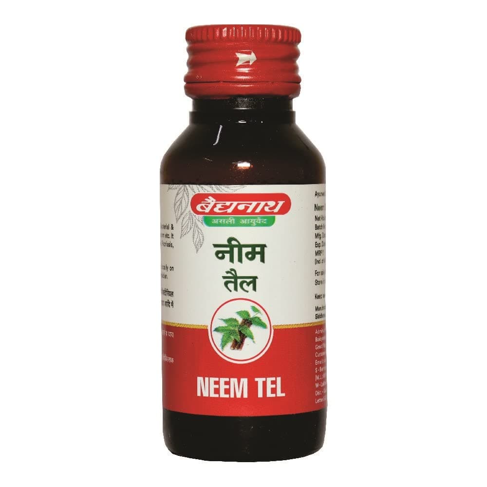 Baidyanath Asli Ayurved Neem Oil – 50 ml Each, Pack of 2 | Ayurvedic Skin, Scalp & Hair Care Oil
