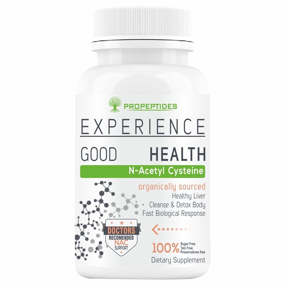 Propeptides NAC Supplement ((DOSE per COA)) - N-Acetyl Cysteine with Vitamin C | Antioxidant & Glutathione Support for Respiratory & Liver Wellness, 60 ((Tablets/Capsules))