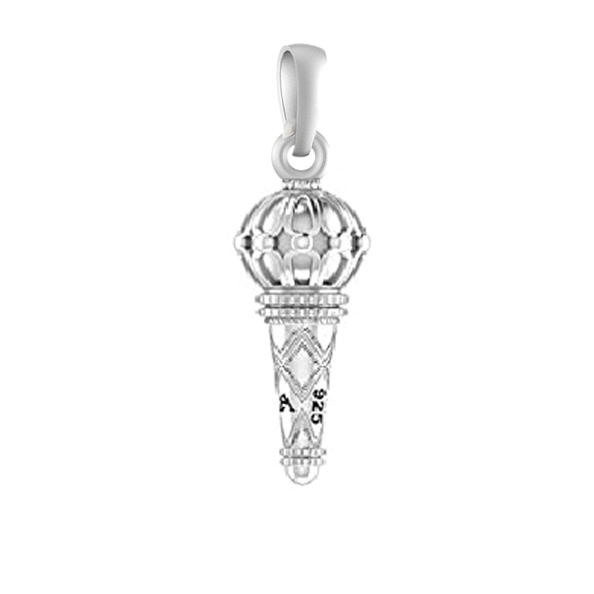 Akshat Sapphire Sterling Silver (92.5% purity) Hanuman Ji Ji/Bajrang Bali Locket for Men & Women Pure Silver Bajrang Bali Pendant for Good Health & Wealth