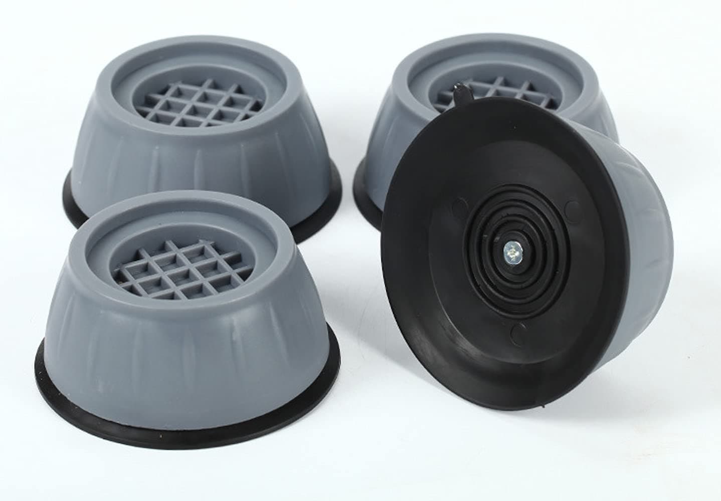 SUJAYU Anti Vibration Pads, 4 Pcs Washing Machine Antivibration Pads Washing Machine Feet, Anti Vibration Pads for Washing Machine, Anti Vibration Washing Machine Support, Dryer Shock Absorber Pads