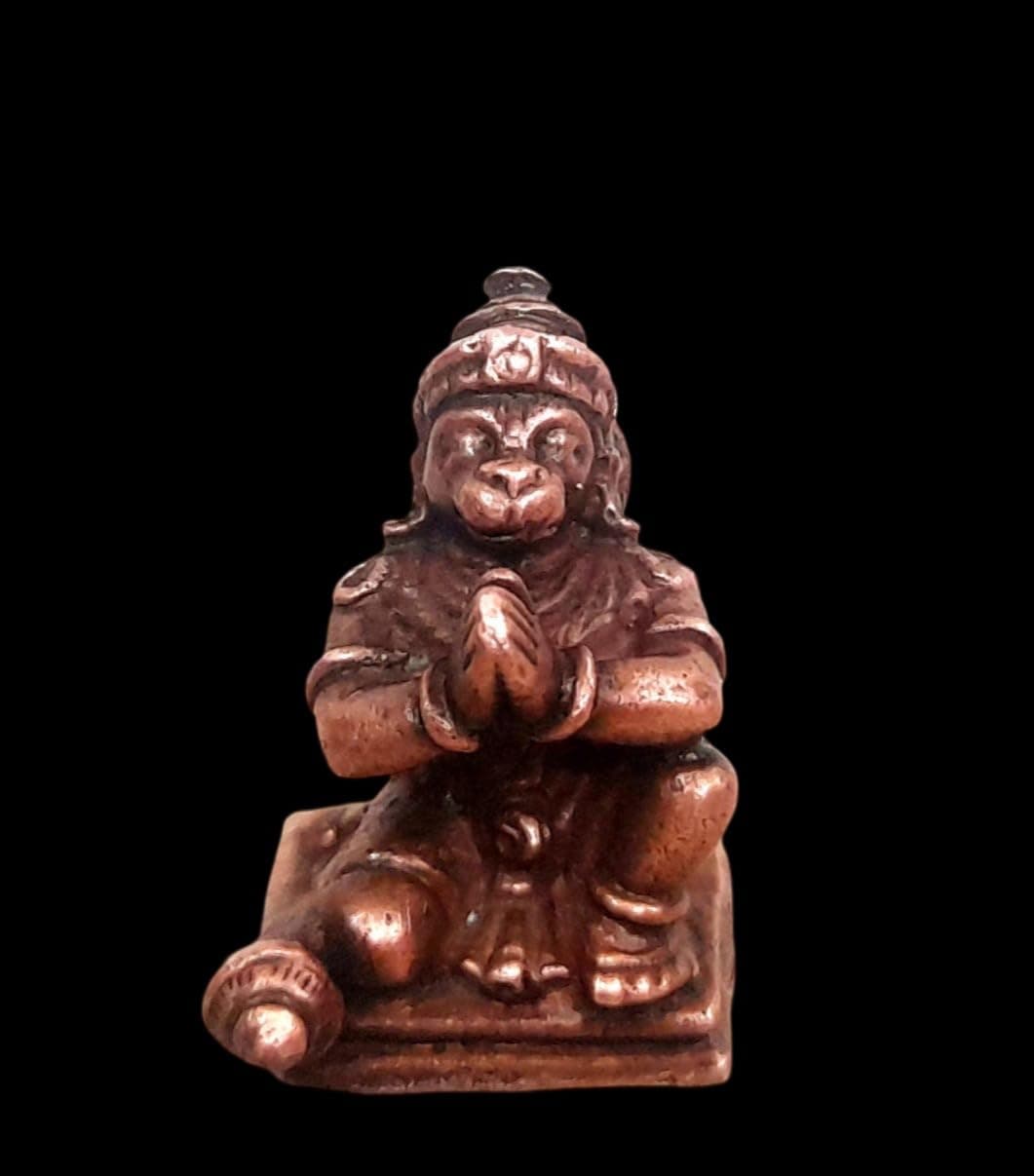 Searchers Paradise Handmade Copper Idols of God Hanuman, 0.8 inches 20 Grams, Pack of 1 Piece
