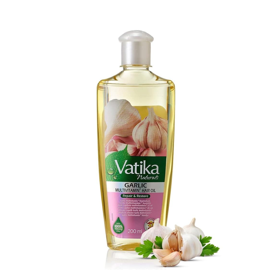Dabur Vatika Imported Garlic Enriched Hair Oil For Promotes Natural Hair Growth Hair Oil (200 Ml)