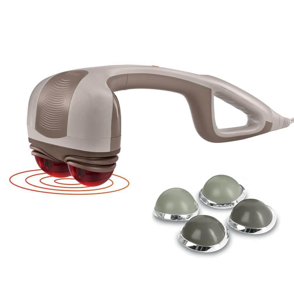 HoMedics HHP-350 Corded Electric Percussion Action Head Massager, Grey