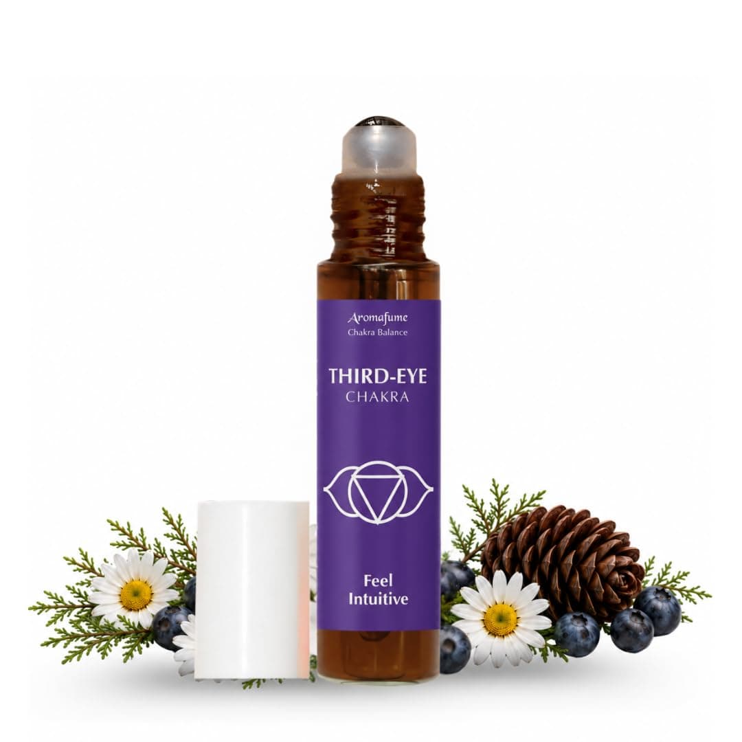 Chamomile & Juniper Berry Chakra Essential Oil Roll-On Blend 10ml Aromafume