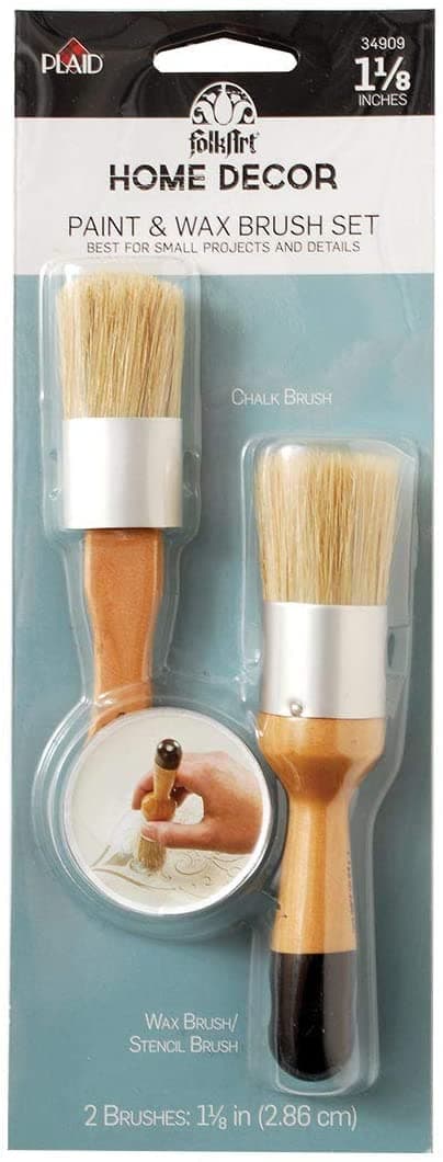 FolkArt Home Decor Chalk and Wax Brushes
