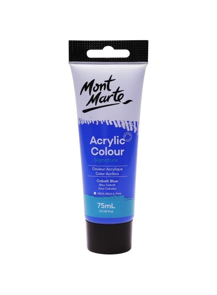 Mont Marte Signature Acrylic Colour 75ml (2.54oz) - Cobalt Blue