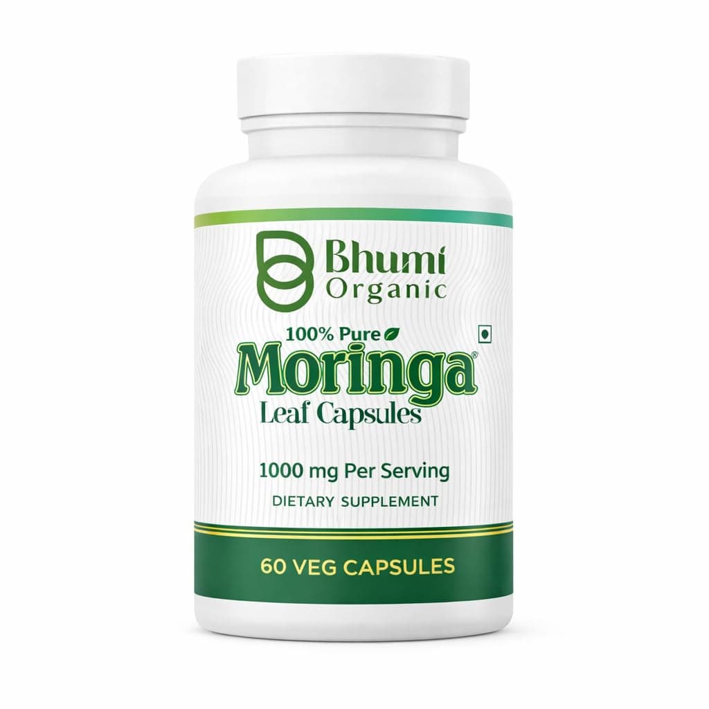 Bhumi Organic Moringa Capsules, 60 Veg Caps