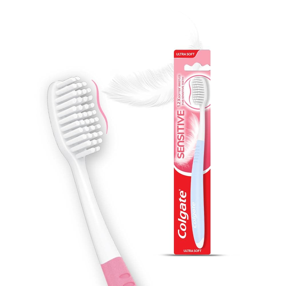 Colgate Gentle Sensitive Ultra Soft Tooth Brush, White-blue, (1611734)