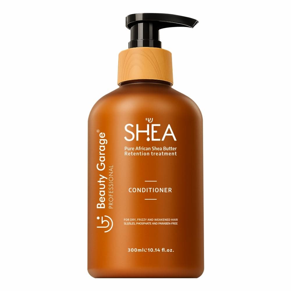 Beauty Garage African Shea Butter Hair Conditioner for Dry Frizzy Hair | 300ml | Hair Conditioner for Women and Men | Intense Nourishment for Dry & Frizzy Hair