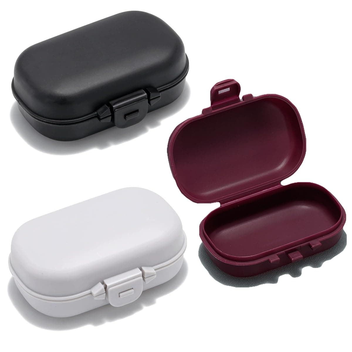 ThtRht 3 Pack Hard Shell Reading Glasses Case Folding Reading Glasses Hard Cases Protective Case for Foldable Readers Pocket Compact Folding Sunglasses Blue Light Blocking Computer Glasses