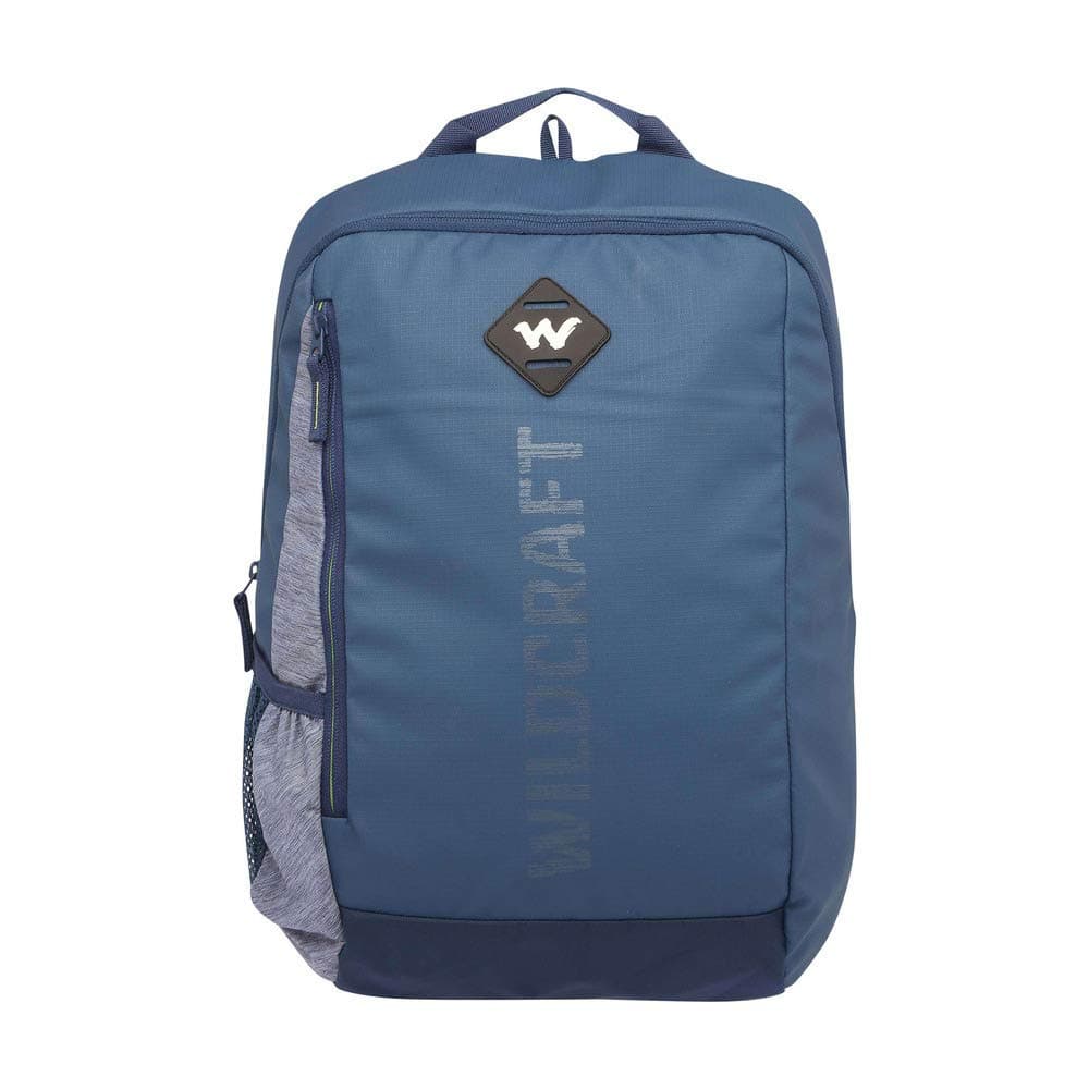Wildcraft Unisex Zip Closure 2 Compartment Backpack (Blue_Free Size)