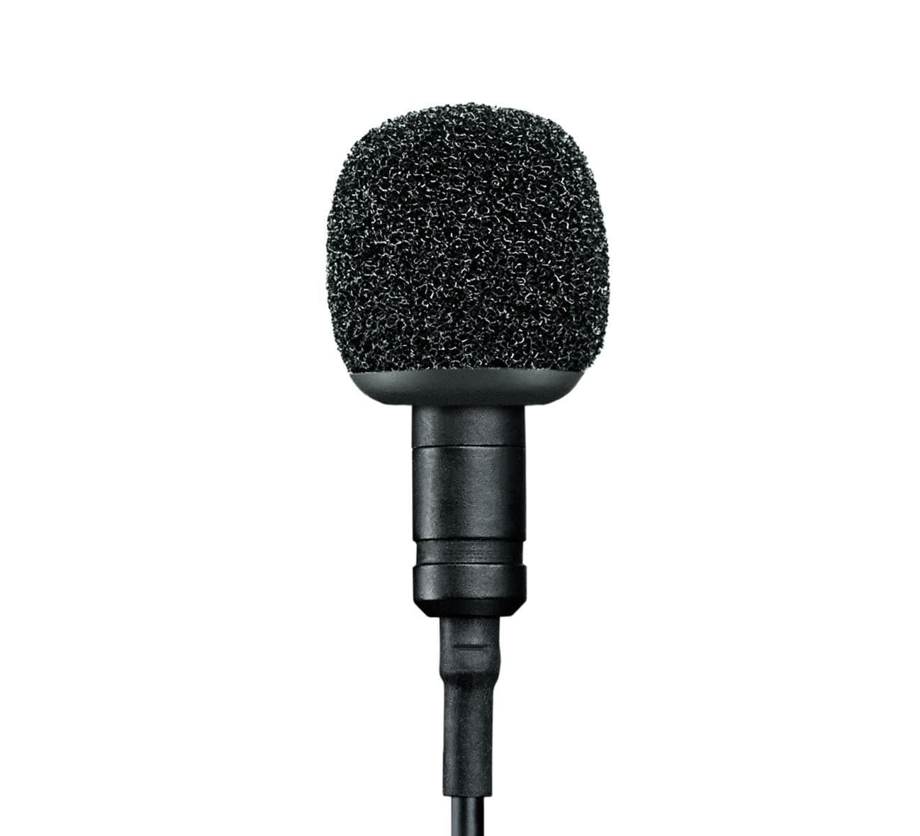 Shure MVL/A Omnidirectional Condenser Lavalier Microphone (Black)