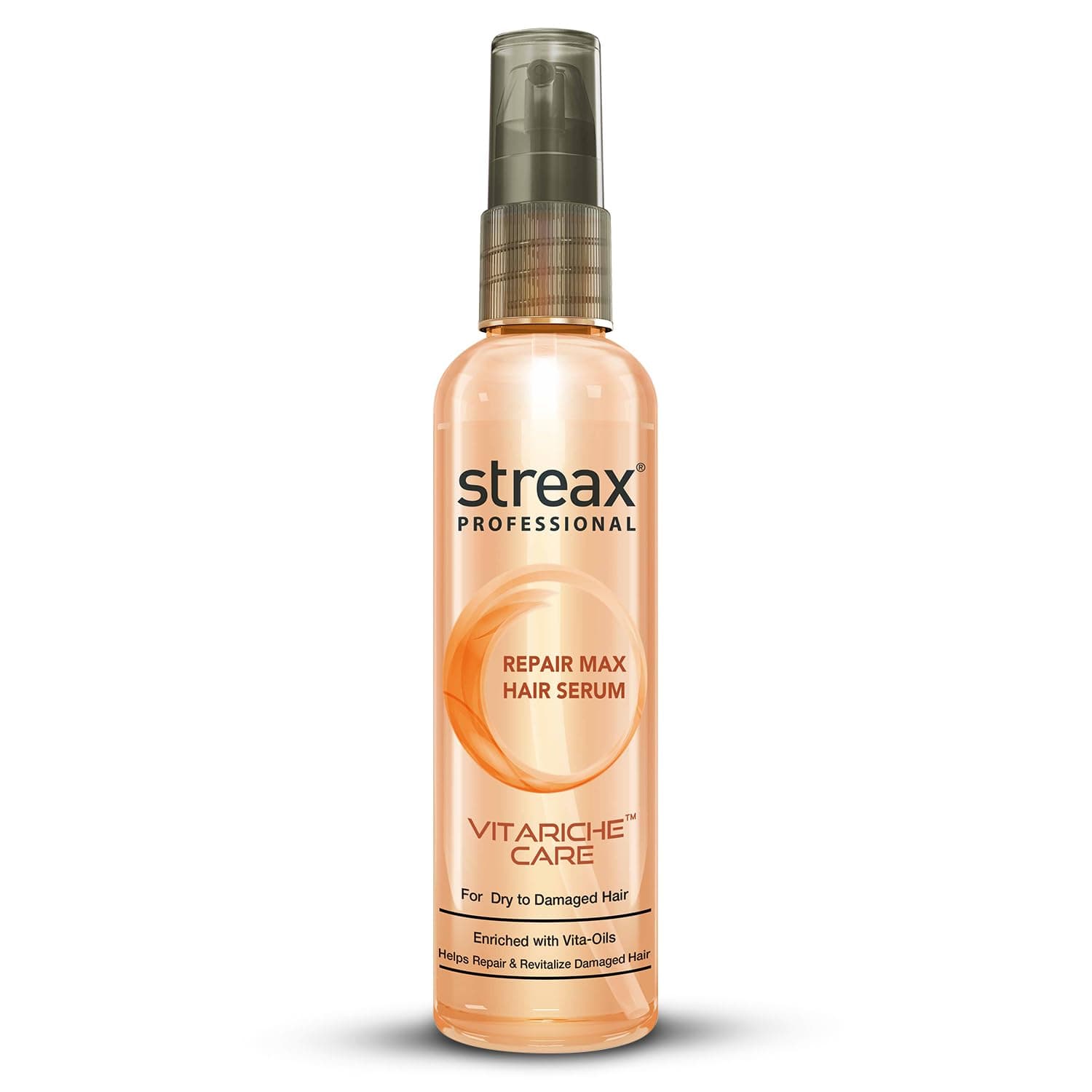 Streax Professional Vitariche Care Repair Max Hair Serum For Women & Men- Intensive Repair & Rejuvenation for Dry & Damaged Hair -Gives Nourished & Healthier Hair - Hair Growth Serum For Men - 100ml
