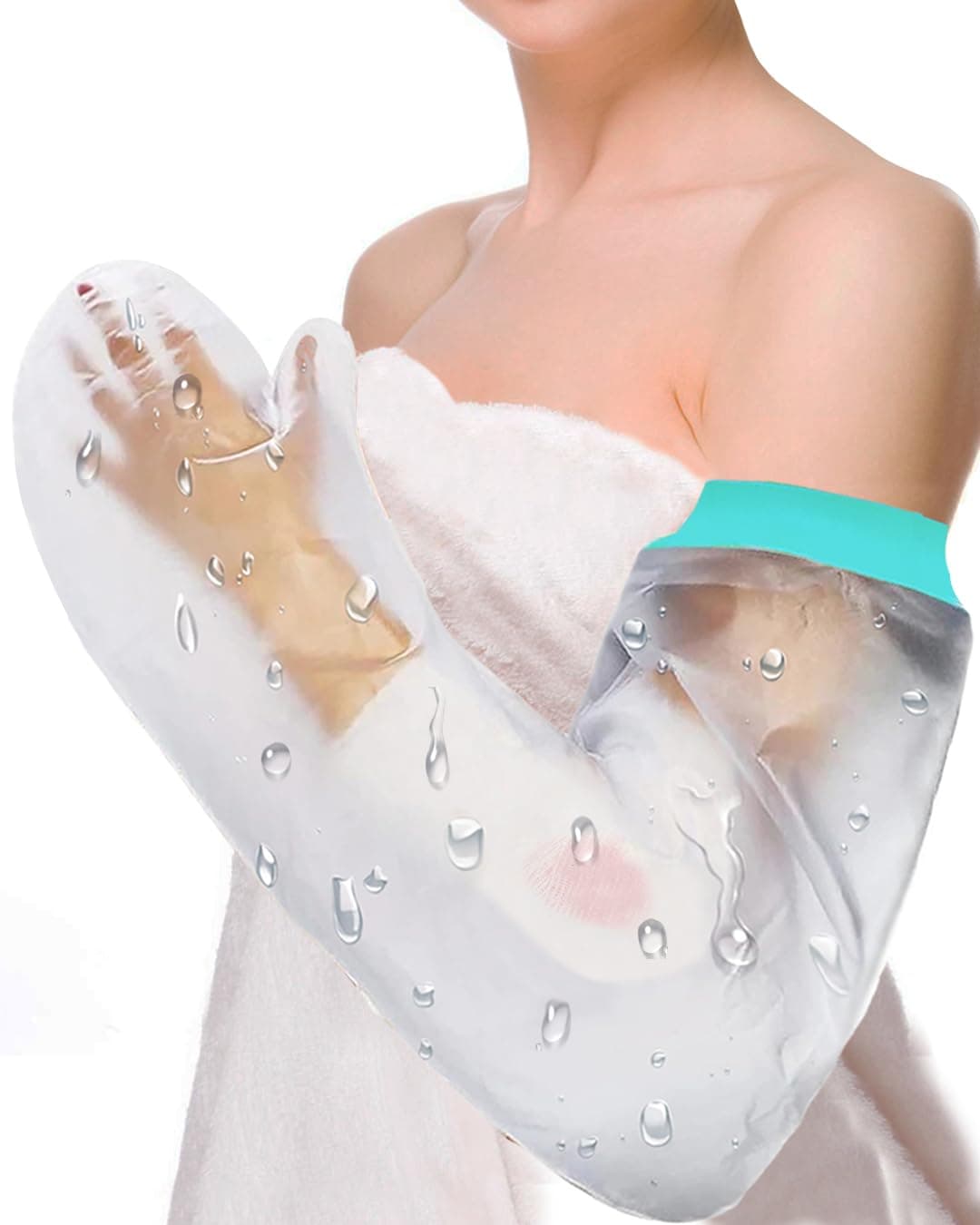 EuyiHlybt Plaster Cast Waterproof Cover Arm, Cast Cover for Shower Arm
