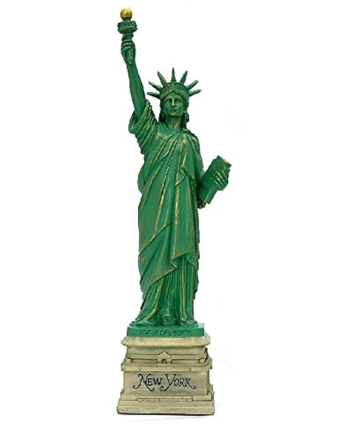 MONKEY KING MK Statue of Liberty Statue Sculpture from York City Liberty Island Collection Souvenirs (8.25 Inches Tall)