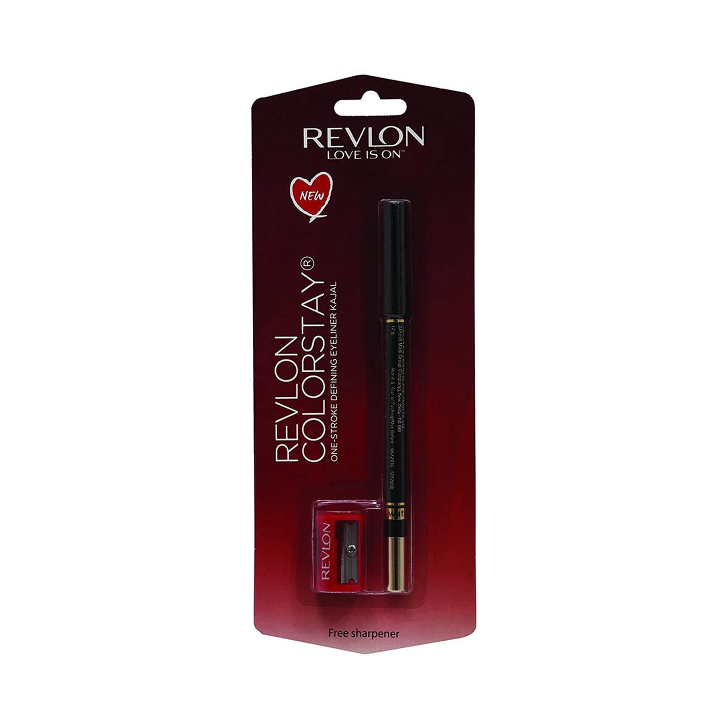 REVLON Colorstay one stroke defining eyeliner kajal, Sharpenable Pencil, Rich Glossy, Longwear and Waterproof, One Stroke to intense defined Eyes, Blooming Blue