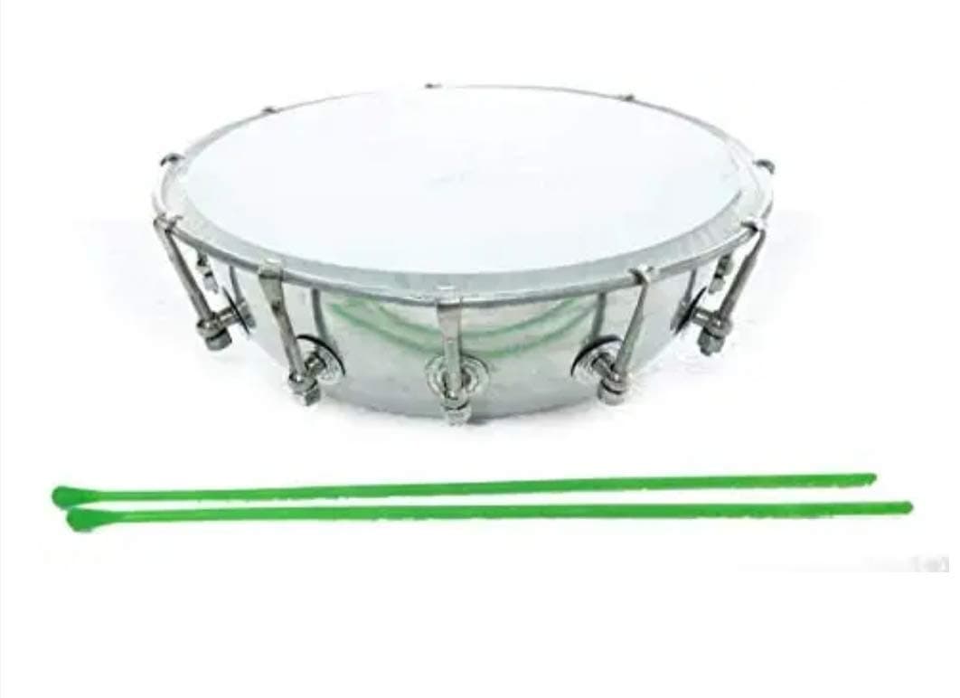 SM'SAI MUSICALS Steel Dhol Tasha Drum With Stick