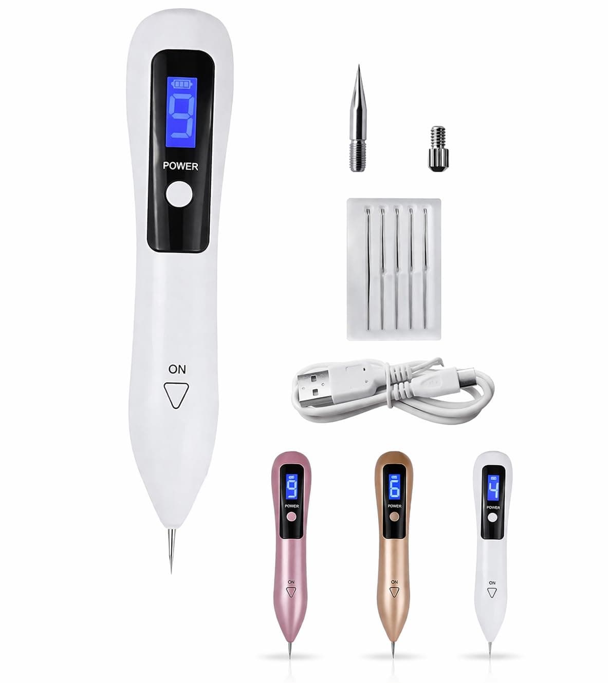 Veentus Warts Removal Pen | LCD Display Mole Removal Laser Pen | Portable Skin Care Wart Remover Machine for Spot, Blemish & Freckle Care | Adjustable Intensity Beauty Tool (Multicolor)