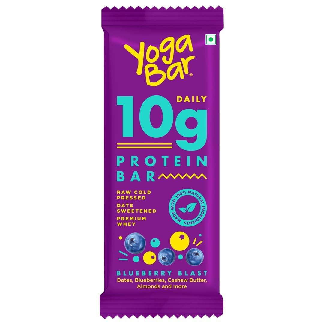Yoga Bar Protein Bar - Blueberry Blast 50 gm Bar