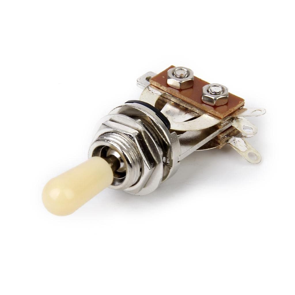 3-way Toggle Switch for Les Paul Electric Guitar - Silver w/Cream Tip