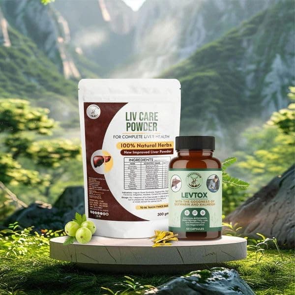 Dr Handa's HERBOVEDAM Liver Care Combo, 100% Natural Herbs, Liver Health Support Powder, 300 gm