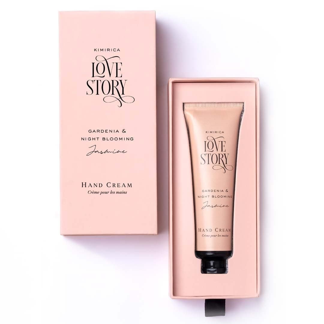 Kimirica Love Story Gardenia & Night Blooming Jasmine Hand cream | Moisturizing Nourishing Hand Cream for Men and Women | Gift Pack Hand Cream | 30ml