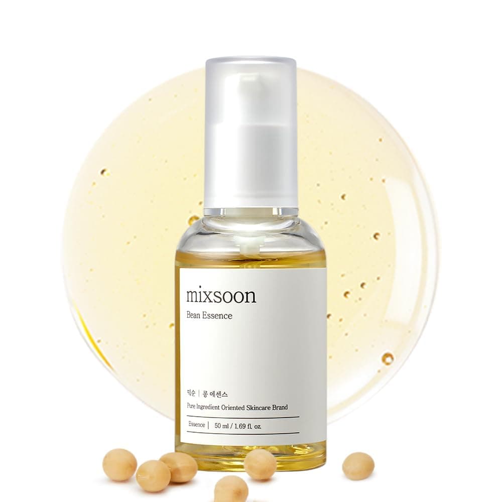Mixsoon Bean Essence, Lightweight Hydrating Facial Essence for Gentle Exfoliation & Skin Barrier Care, Smooth Skin Texture, Korean Skincare, 50ml