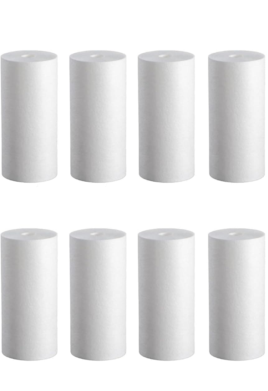 eco crystal Fresh n Clean J Cartridge Spun Filter, 5 inch, 8 Pieces