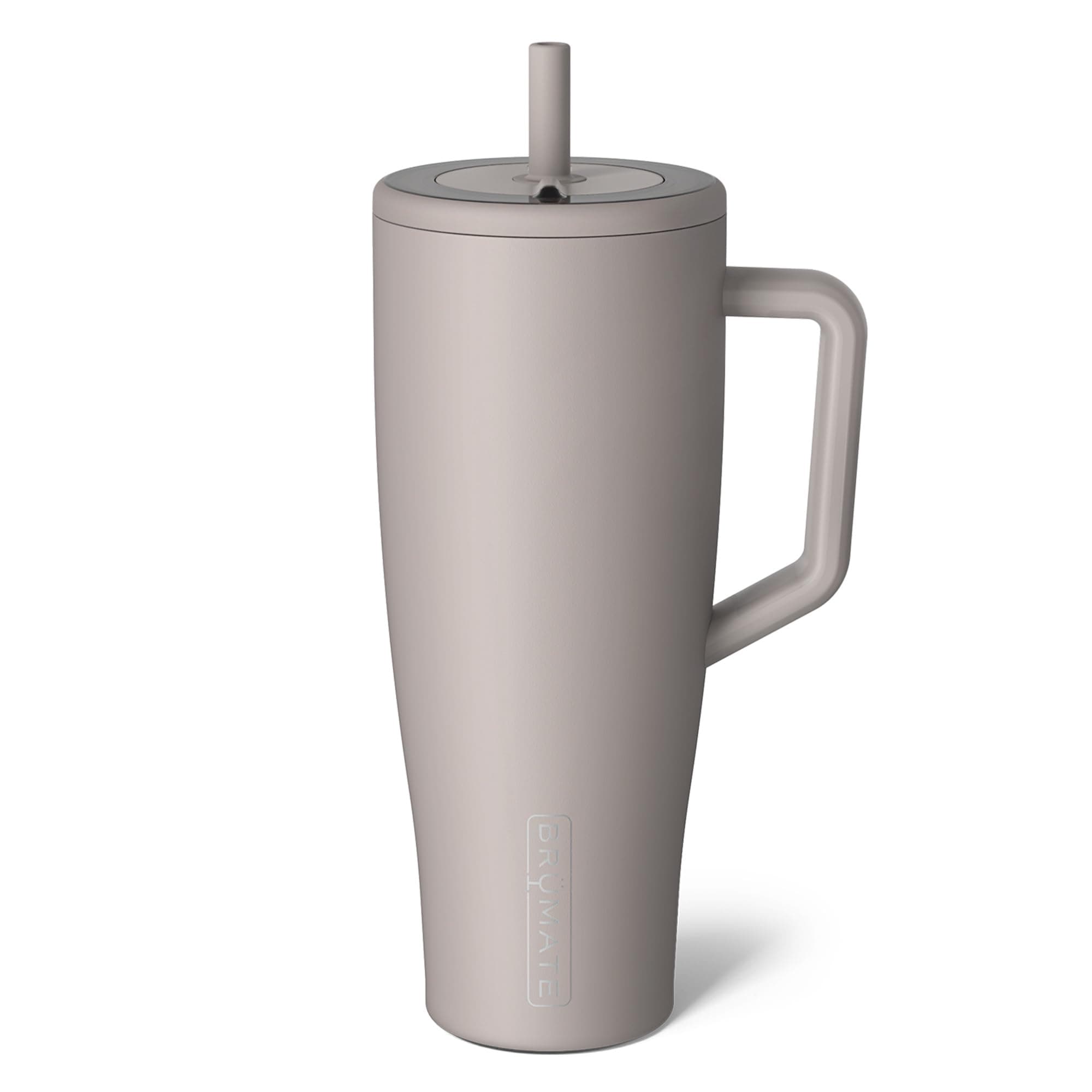 BrüMate Era 40 oz Tumbler with Handle and Straw | 100% Leakproof Insulated Tumbler with Lid and Straw | Made of Stainless Steel | Cup Holder Friendly Base | 40oz (Mocha)