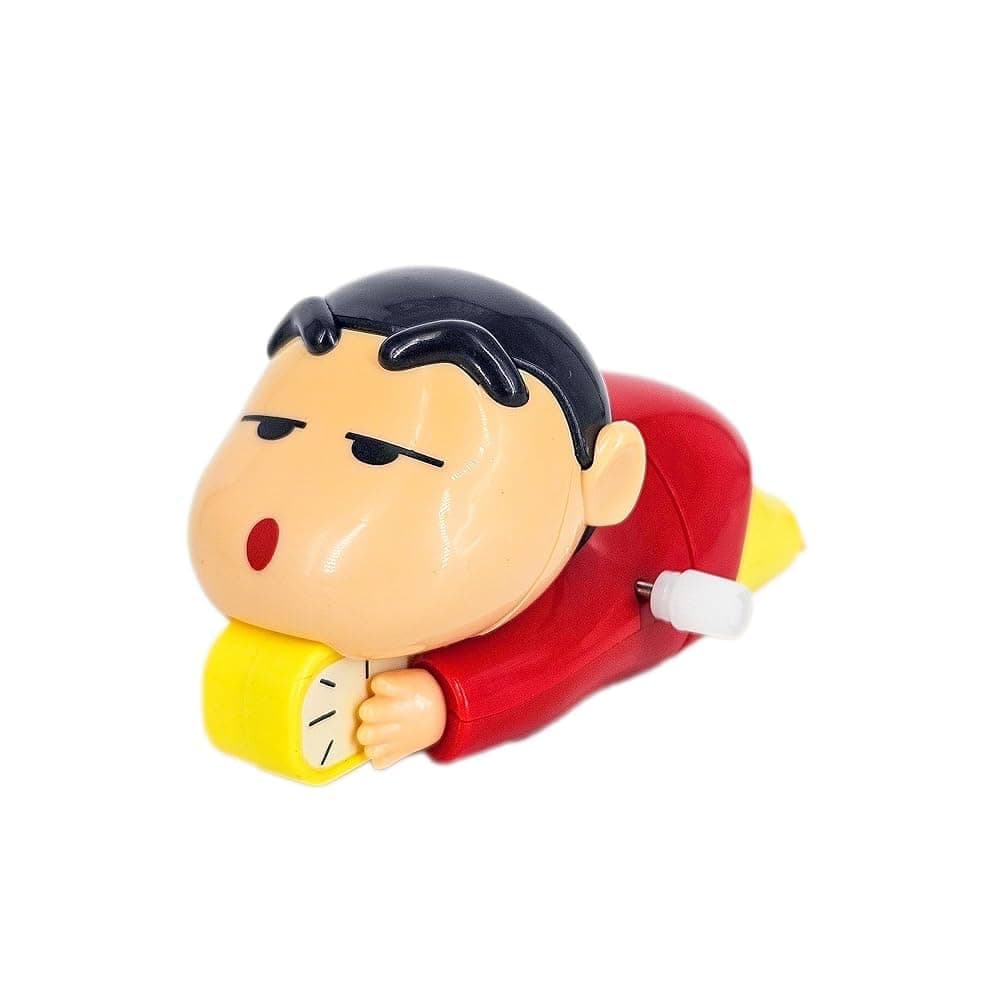 SIMPLYFIY HOME Shinchan Manual Clockwork Toy Anime 5CM Character Styling Crawling Flat Push Children's Toy Moving Birthday Gift Figure(Multicolor)
