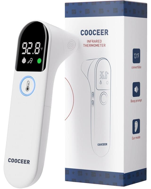 COOCEER Baby Thermometer with Forehead and Ear