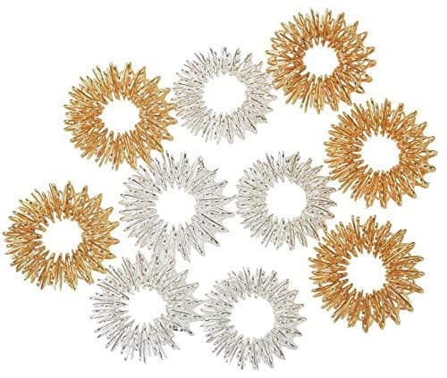 Acupuncture Products Acupressure Health Care Product Sujok Metal Ring (Set of 10)