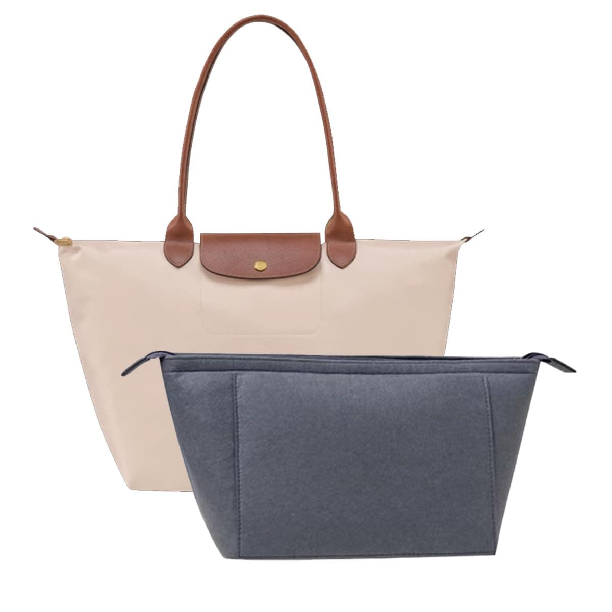 Chispee Felt Purse Organizer Insert Luxury Handbag Organizers for Longchamp bag
