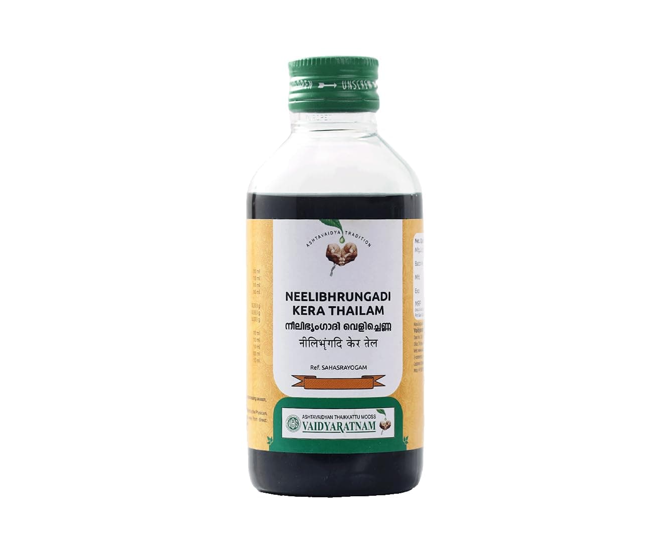 Vaidyaratnam Neelibhringadi Kera Thailam | Ayurvedic Scalp Nourishing Oil for Hair Strength & Scalp Care