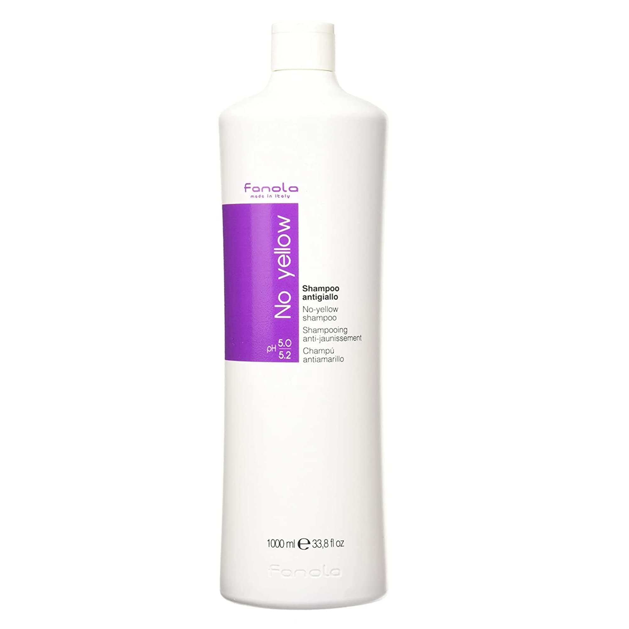 Fanola No Yellow Shampoo Large Bottle, 33.8 Fl Oz